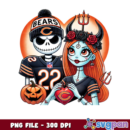 Chicago bears jack skellington png, nfl jerseys​​ png, nfl logo​​ png
