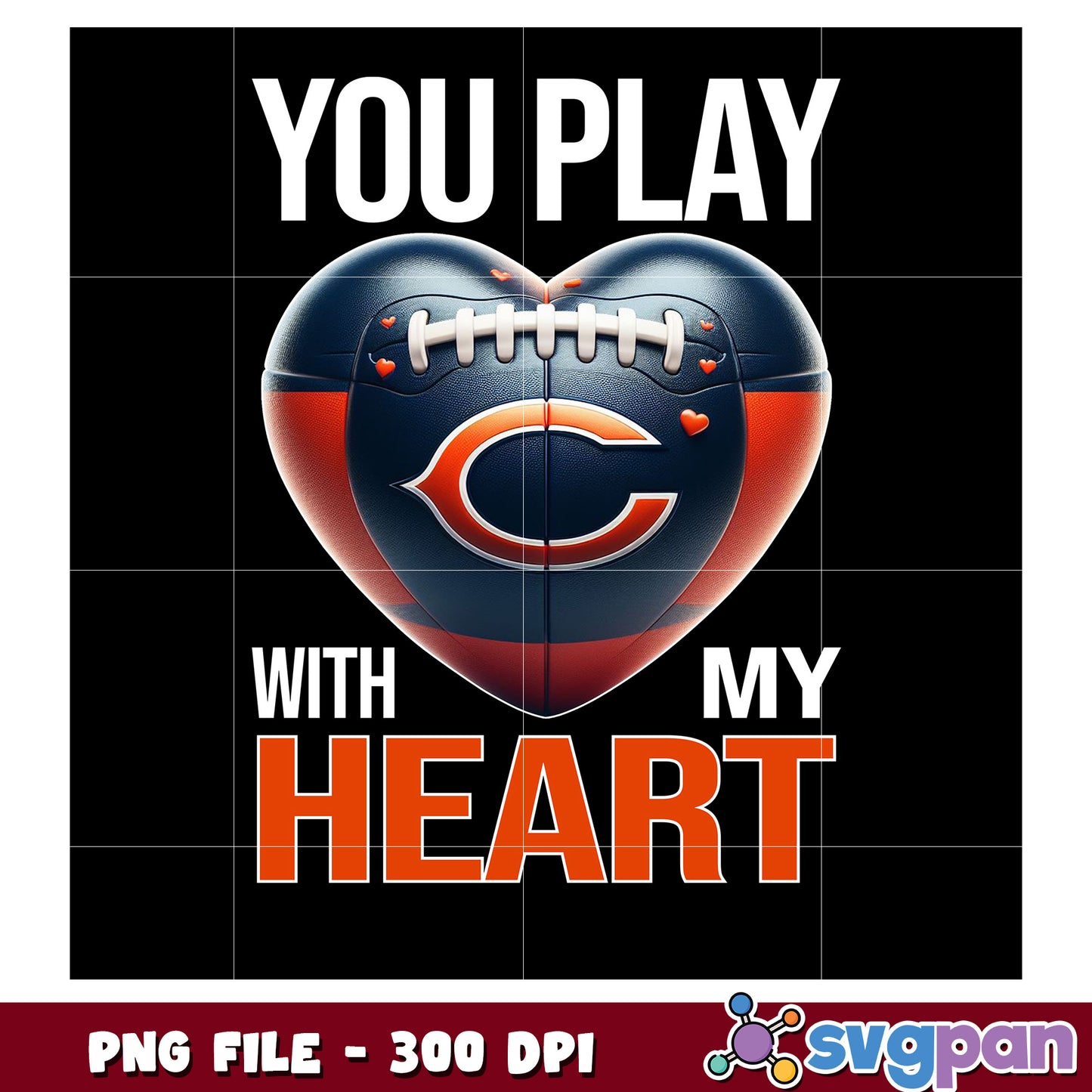 Chicago bears nfl heart png, super bowl 2025 png, nfl games today png