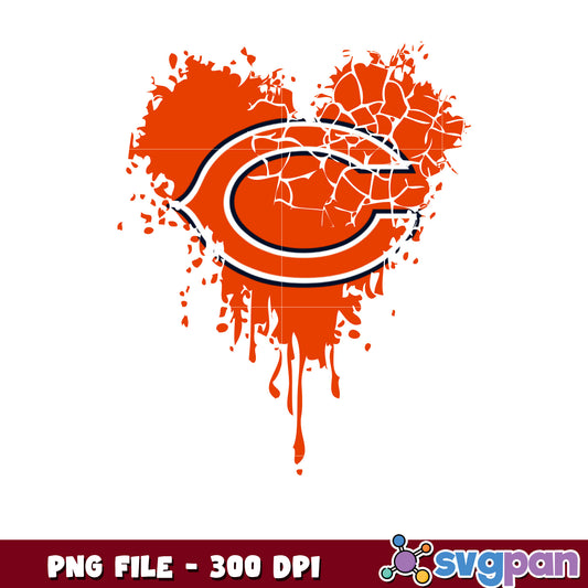 Chicago bears painting design png, nfl bears, rugby american png