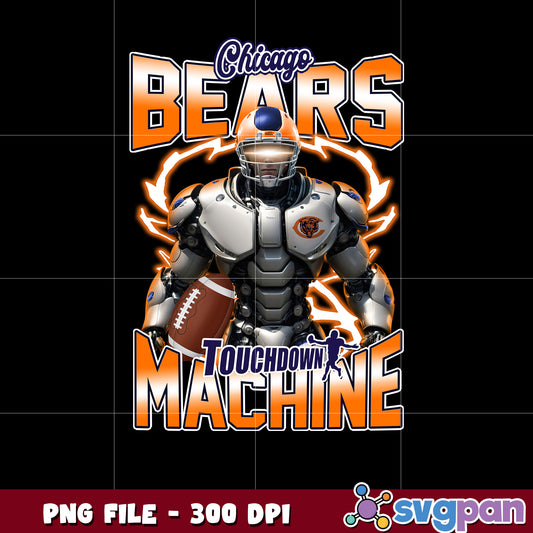 Chicago bears touchdown machine png, super bowl 2025 png, nfl games today png