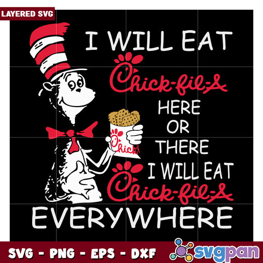 Chick-fil-A SVG Quote Design, Perfect for Creative Projects