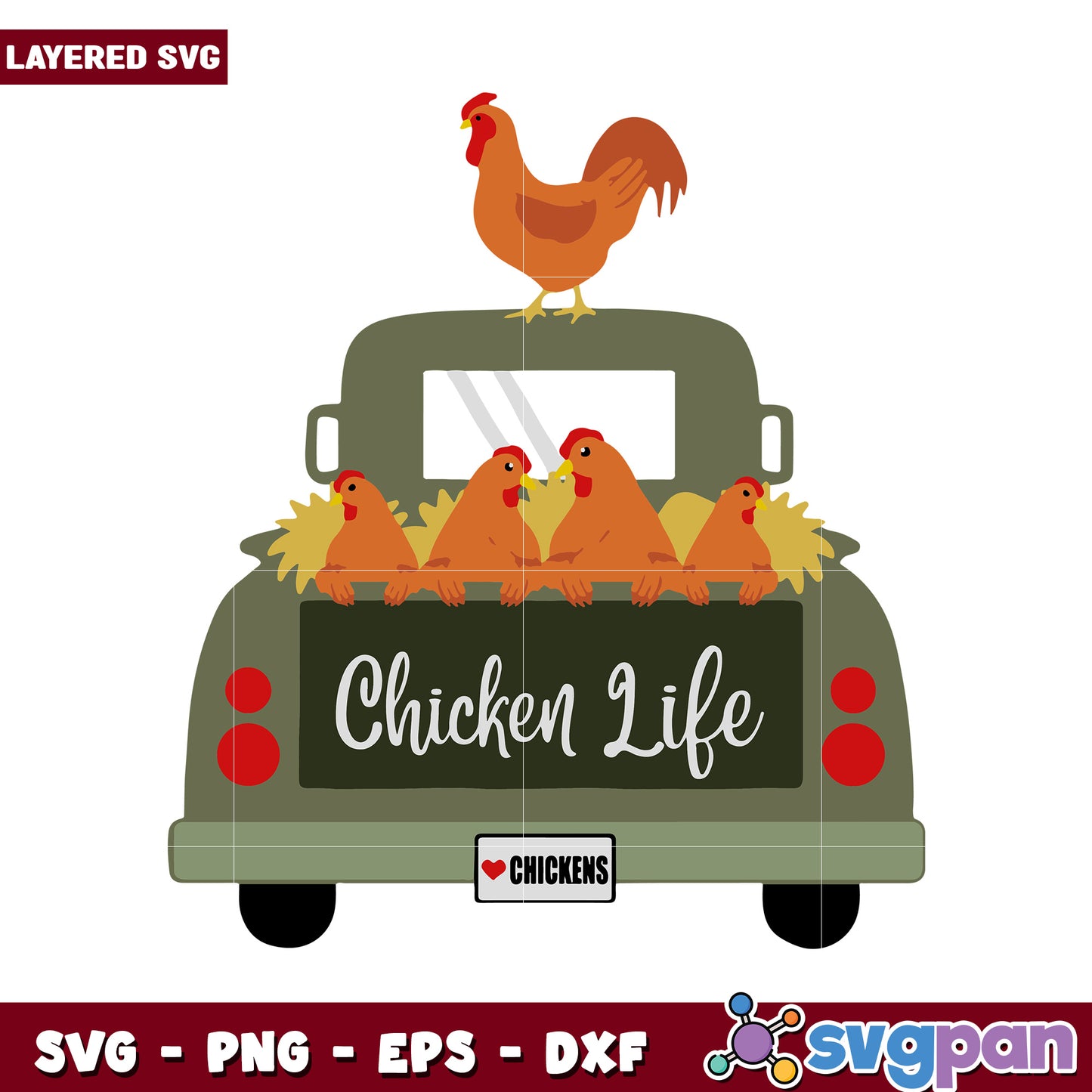 Chicken Life Design for Farm Lovers, Ideal for SVG Projects