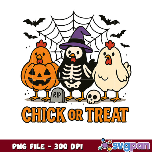 Chick or treat png, halloween costume png, halloween goose png