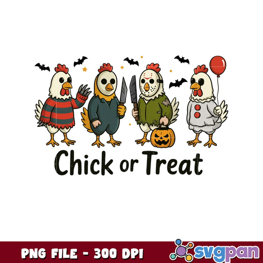 Chick or treat png, halloween holiday png, halloween costume png