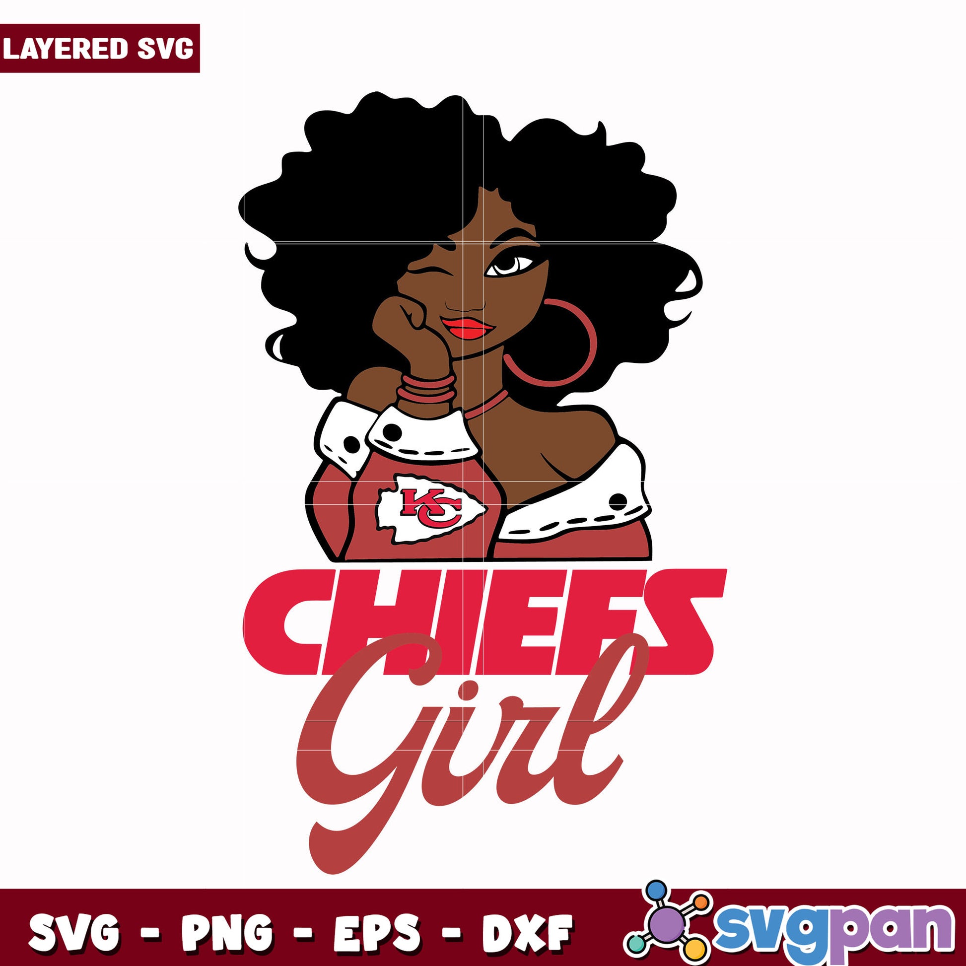 Chiefs Girl svg, nfl teams svg, american football svg