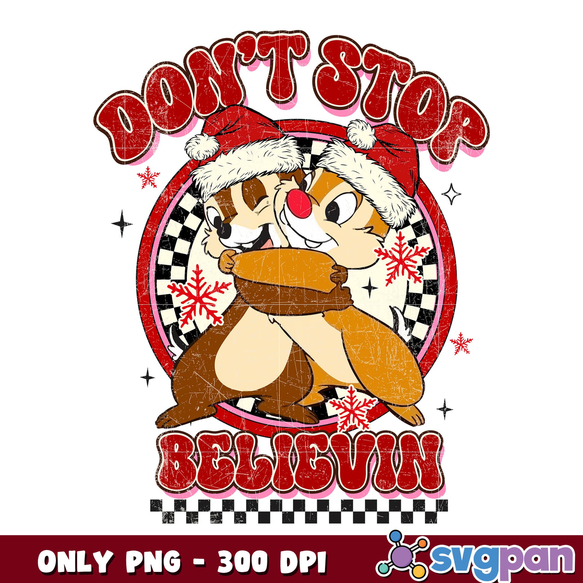 Chip Dale Don't stop believin png