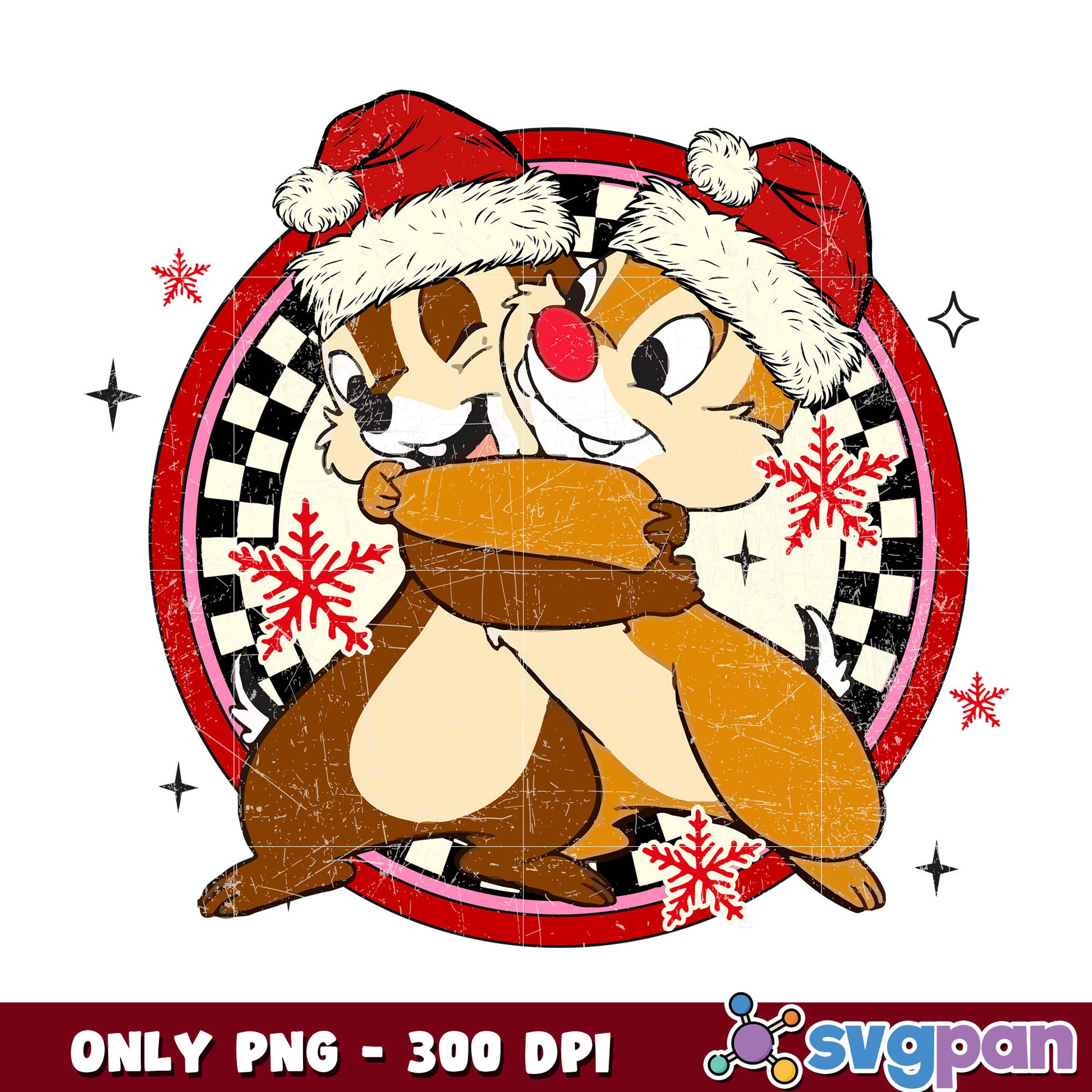 Chip and Dale merry chrismas png