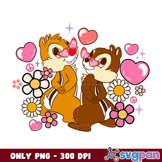 Chip dale pink christmas png