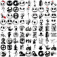 Chistmas nightmare art svg bundle, nightmare before christmas svg, christmas svg