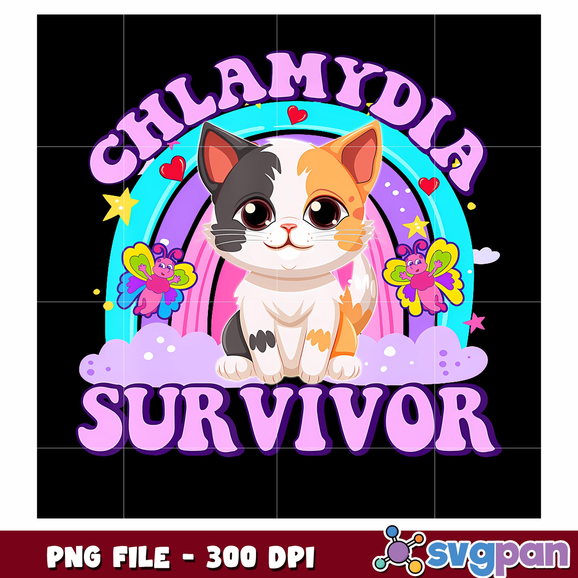 Chlammydia survivor png, funny memes png, cute cat png