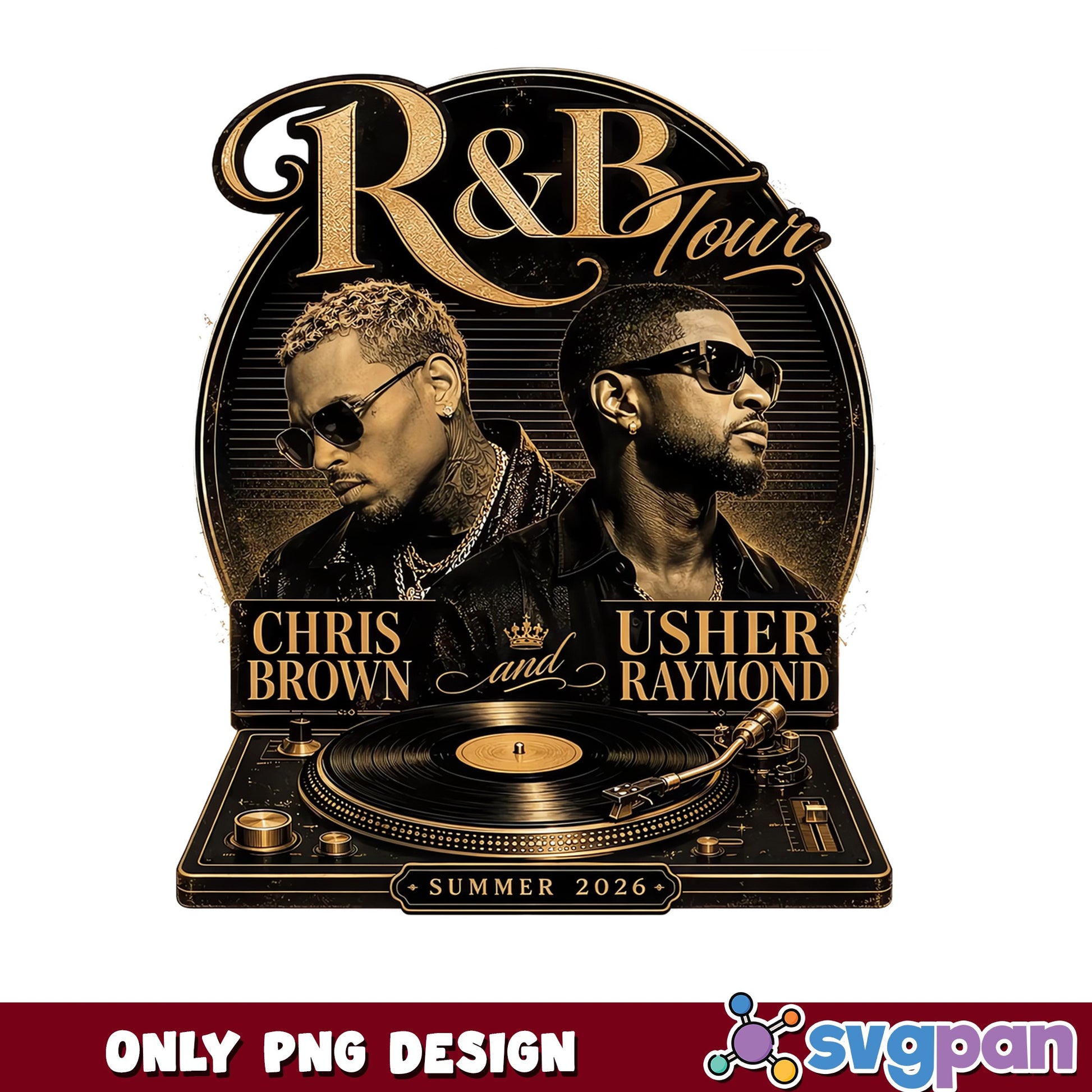 Chris Brown Usher R&B Tour PNG, Summer 2026 PNG, Music Tour PNG