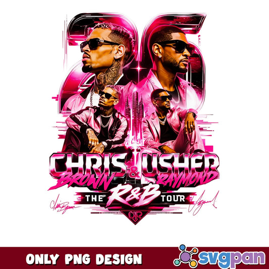 Chris Brown Usher Raymond R&B Tour PNG, Music PNG, Rapper PNG