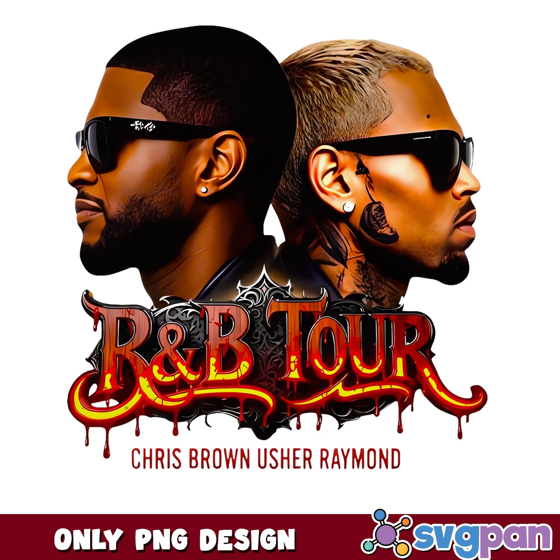 Chris Brown Usher Raymond RnB Tour PNG, Music Tour PNG, Rapper PNG