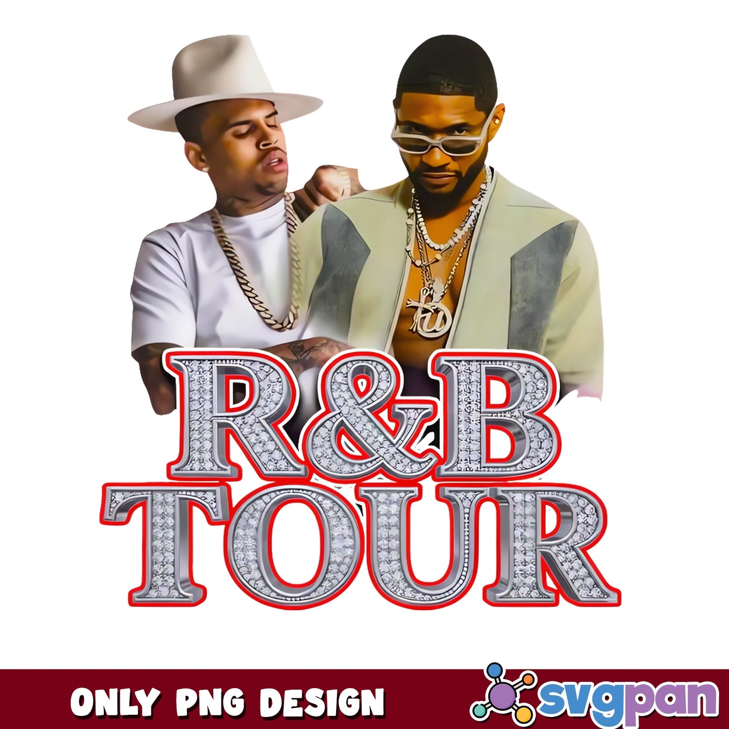 Chris Brown Usher RnB Tour PNG, Rap Music Concert PNG, Singer PNG