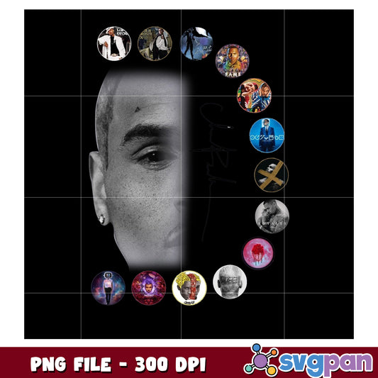 Chris brown artist png, rnb singer png, hip hop music png