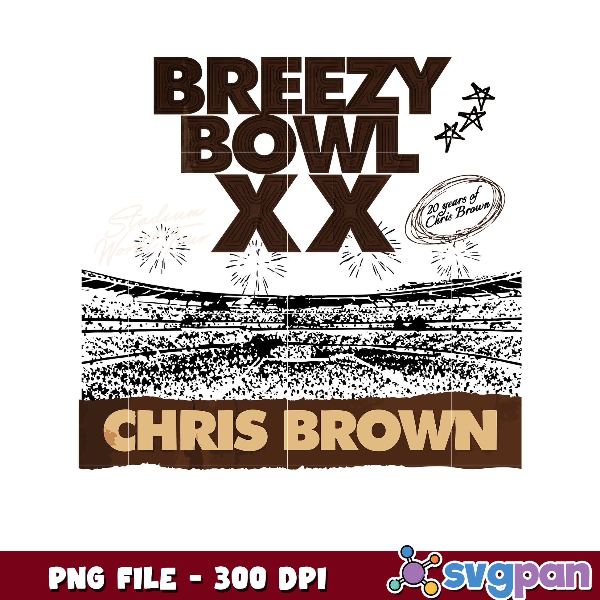Chris brown tour png, rnb music png, concert merch png