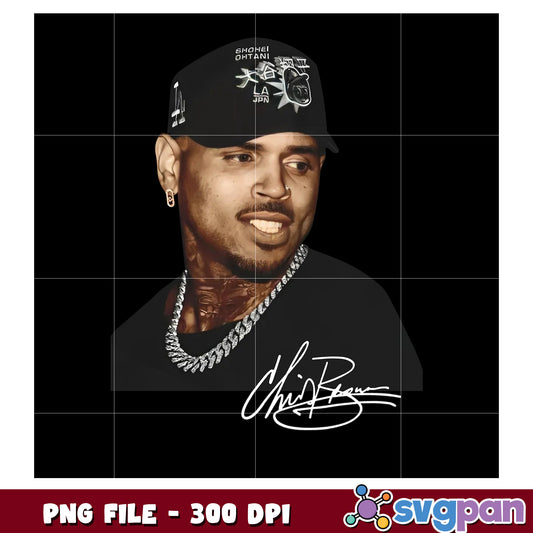 Christ brown black shirt png, christ brown tour png, pop music png