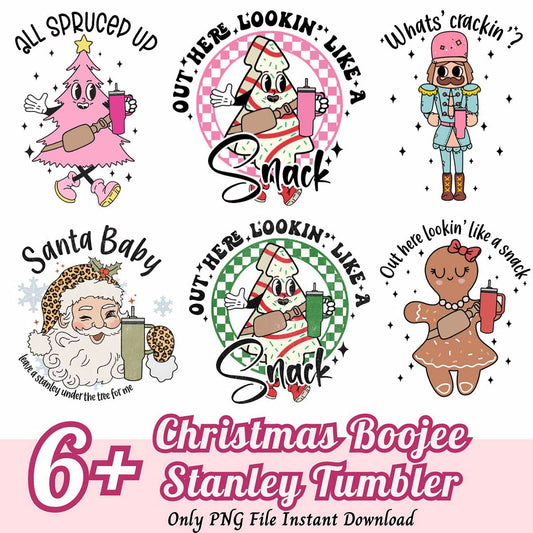 Christmas Boojee Stanley Tumbler PNG