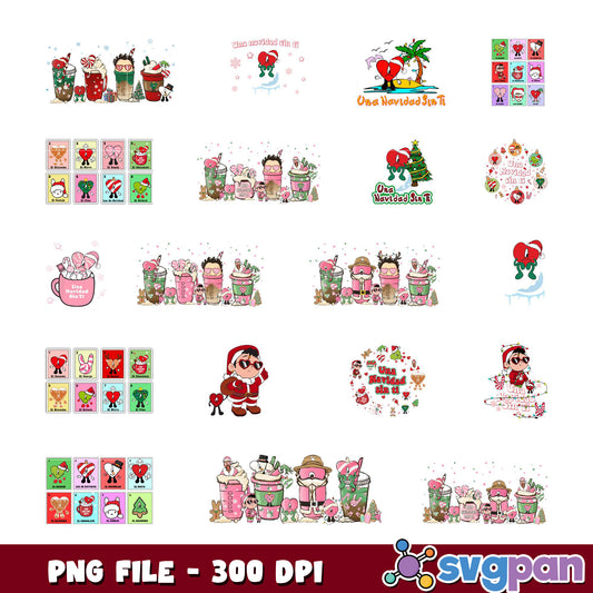 Christmas Bundle PNG 300 DPI Designs