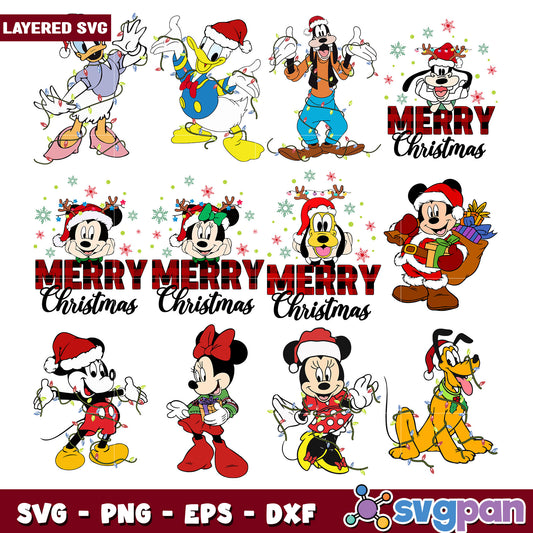 Christmas Disney SVG Bundle