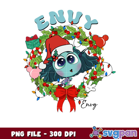 Christmas Envy Inside Out png, christmas​ songs png, disney christmas png