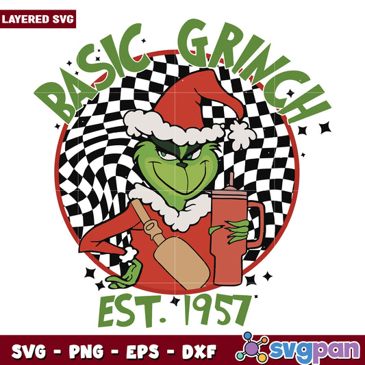 Christmas Movie Characters Retro Basic Grinch svg, christmas vacation svg, christmas grinch svg