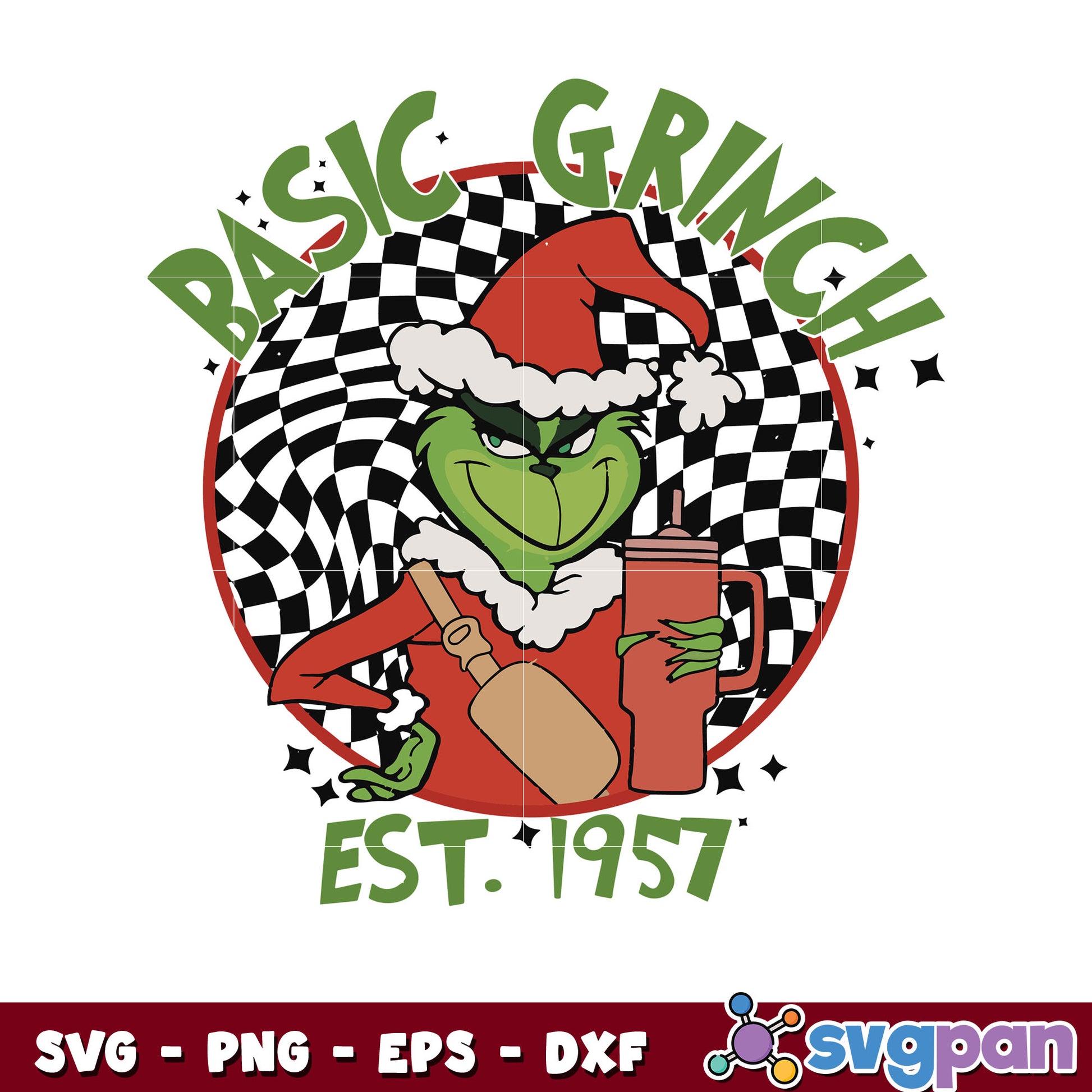 Christmas Movie Characters Retro Basic Grinch svg, the grinch svg