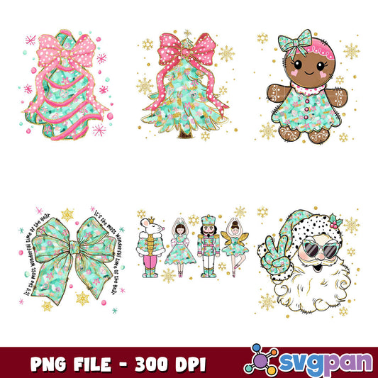 Christmas PNG Bundle Cute Designs 300 DPI