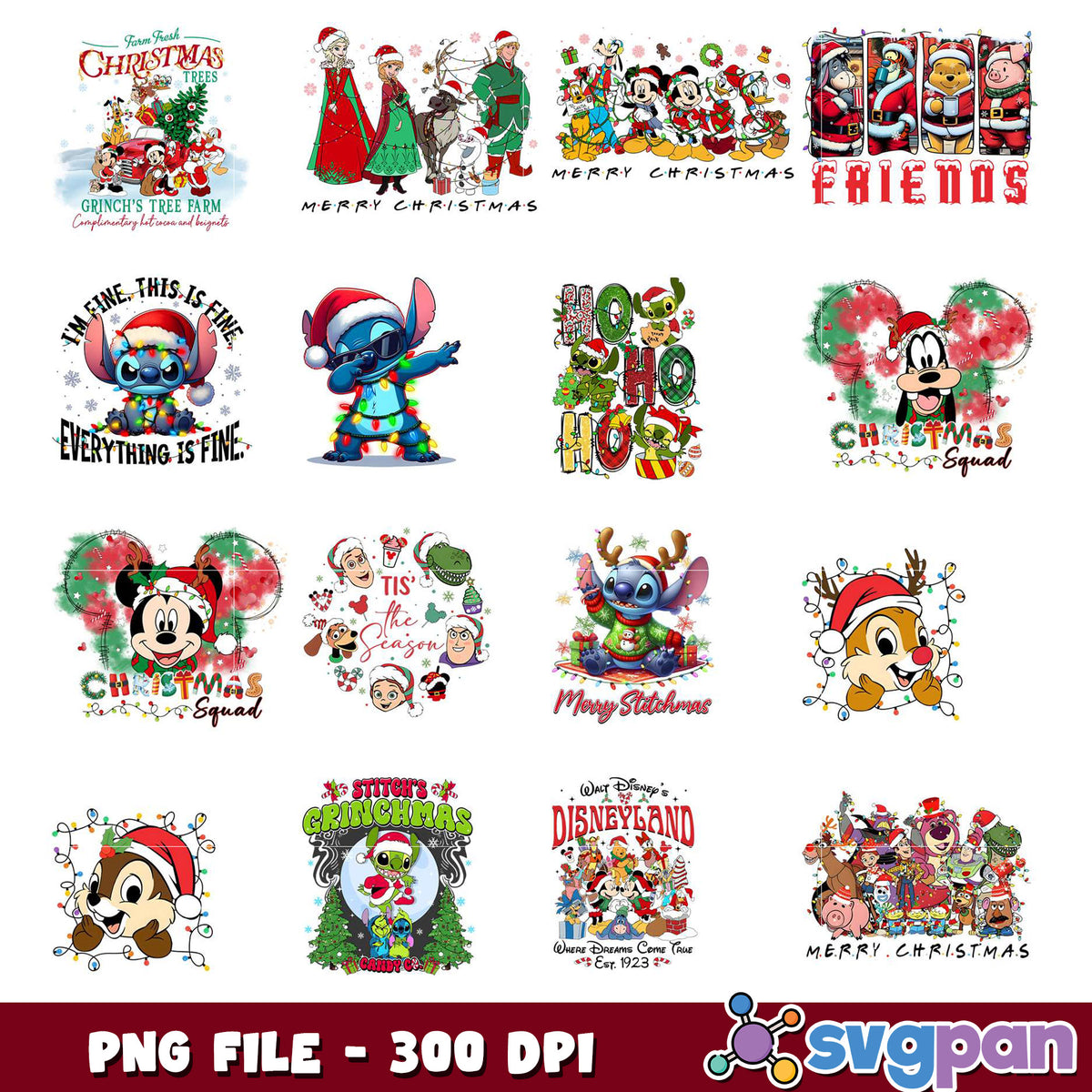 Fun Holiday Design Christmas PNG Bundle with Fun Holiday Designs – svgpan