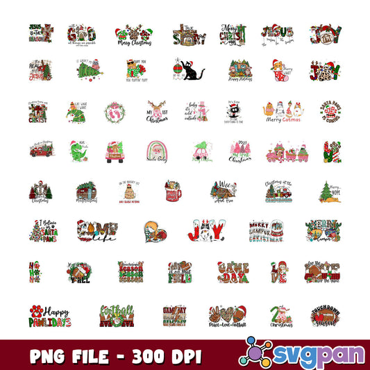 Christmas SVG Bundle 300 DPI PNG