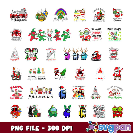 Christmas SVG Bundle PNG 300 DPI