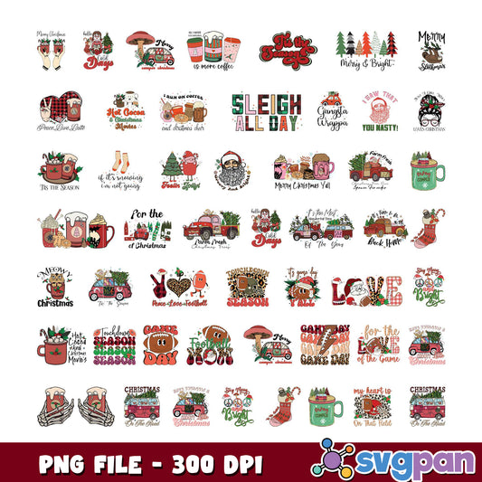 Christmas SVG Bundle PNG Files 300 DPI