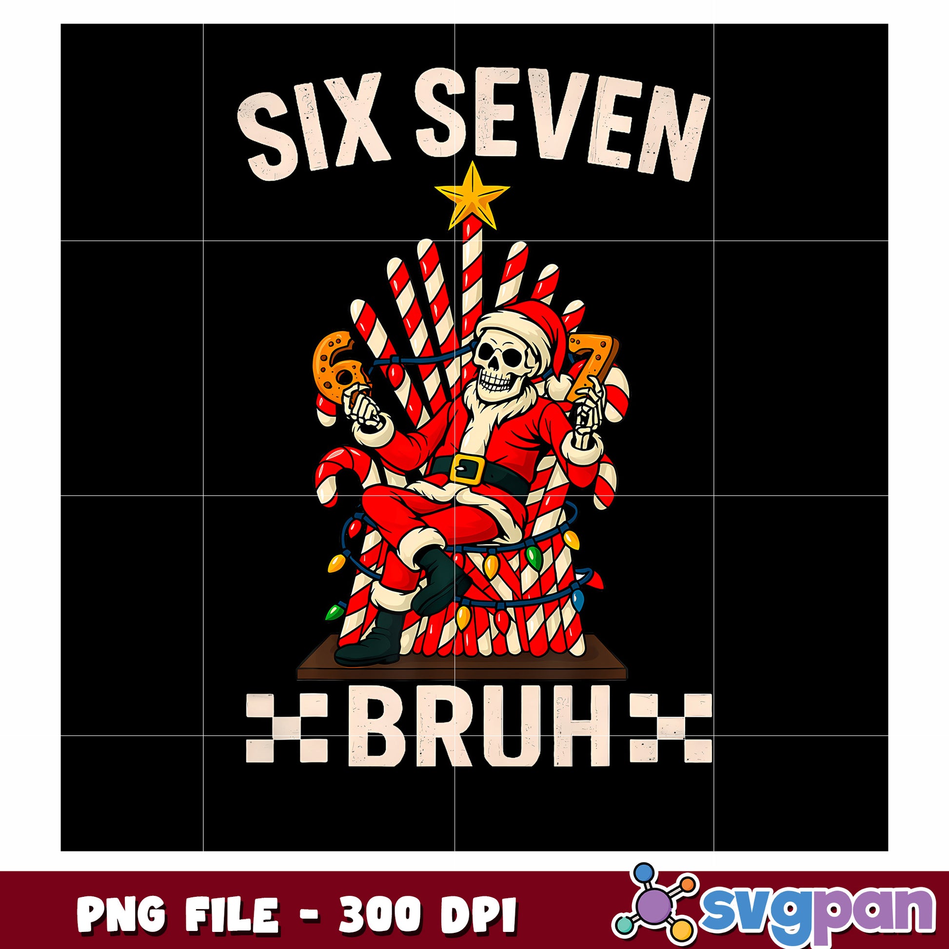 Christmas Six Seven Xmasfunny png, spirit christmas​ png, funny quotes png