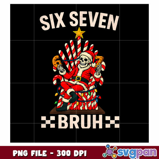 Christmas Six Seven Xmasfunny png, spirit christmas​ png, funny quotes png
