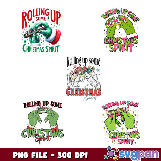 Christmas Spirit PNG Bundle 4 Designs