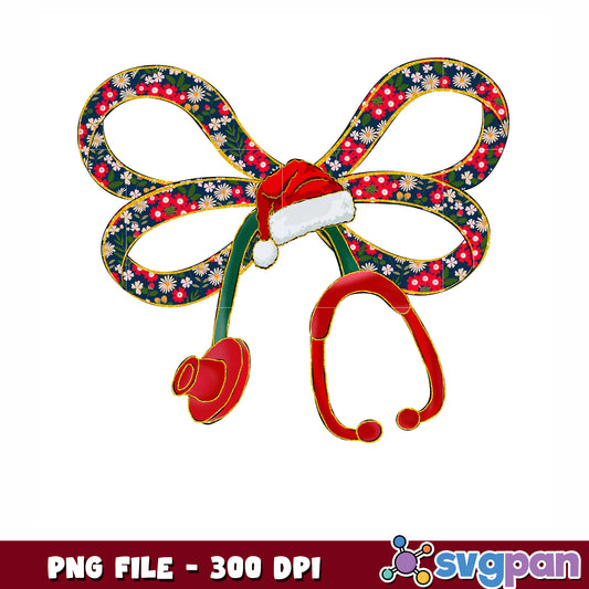 Christmas Stethoscope Nurse png, christmas lights png, christmas png