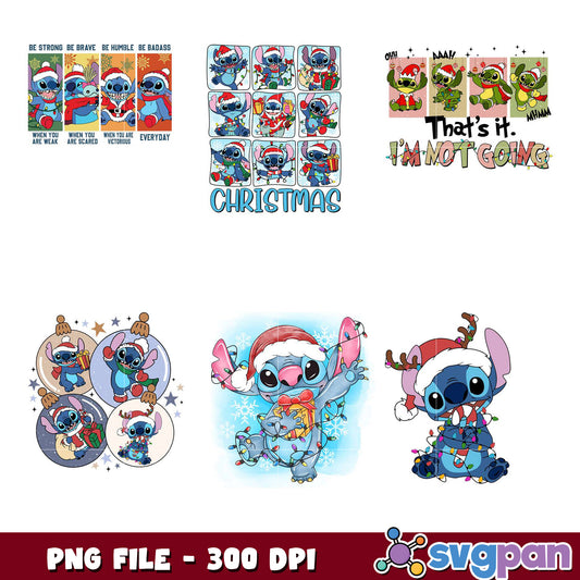 Christmas Stitch Bundle PNG Fun Holiday Designs