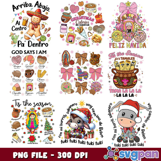 Christmas Tamales PNG Bundle 300 DPI