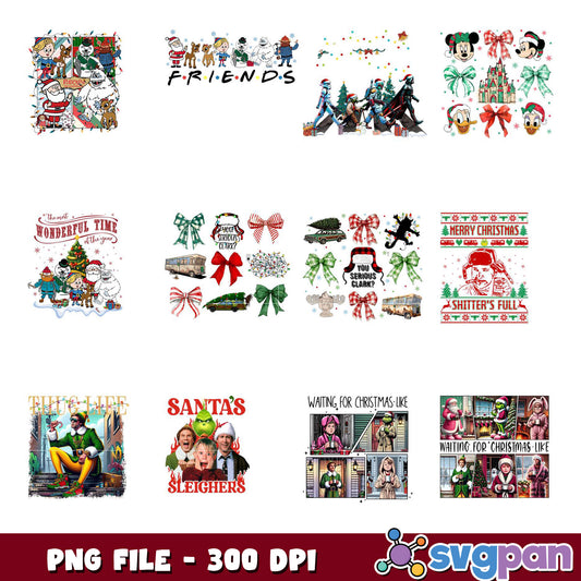 Christmas Themed PNG Bundle for Creative Projects