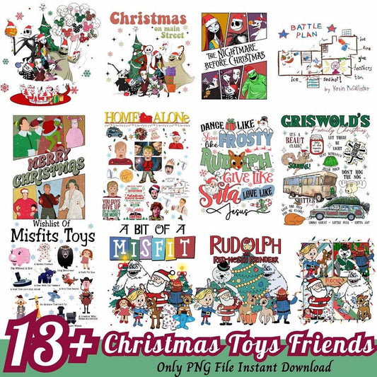 Christmas Toys PNG Bundle Instant Download