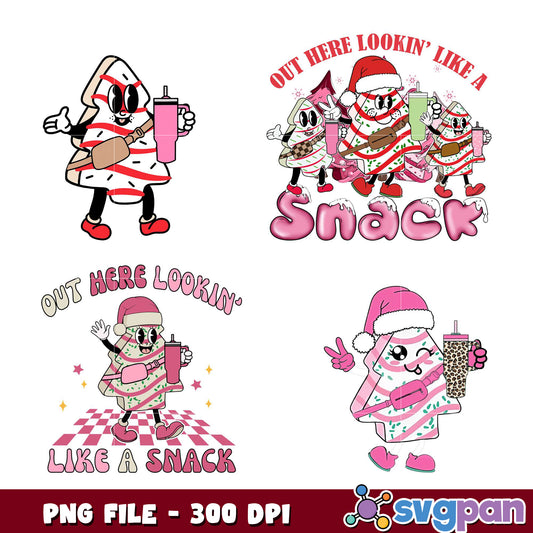 Christmas Tree Cookie PNG Bundle