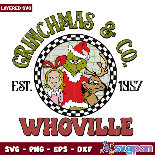 Christmas and co svg, grinch smile svg, grinch movie​ svg