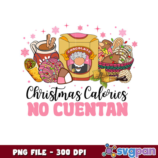 Christmas calories design png, christmas​ png, christmas stories​ png