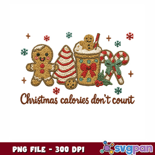 Christmas calories don_t count png, christmas cartoons png, christmas decor png