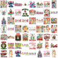Christmas collections png bundle, christmas tree png, merry christmas png