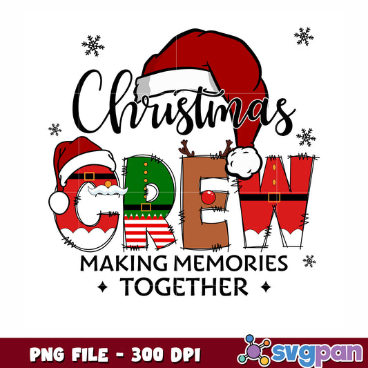 Christmas crew png, colorul chirstmas png, happy christmas png