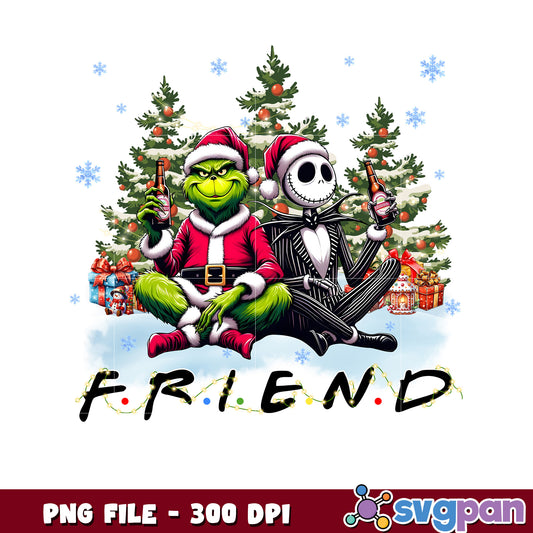 Christmas friends png, grinch cookies png, grinch happy​ ​png