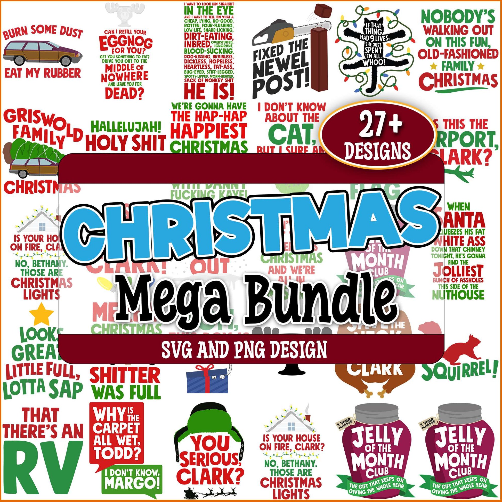 Christmas funny quotes svg bundle