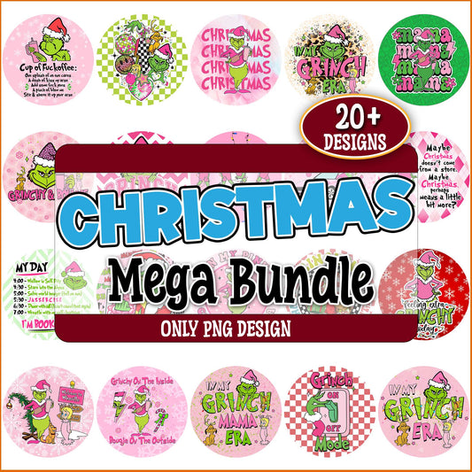 Christmas grinch era png bundle