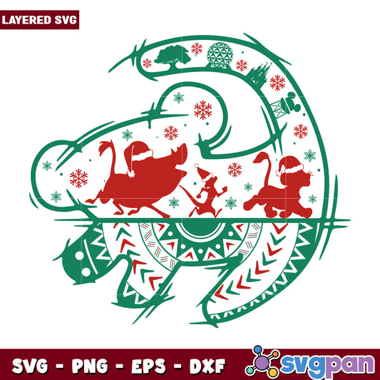 Christmas lionking svg, christmas vacation svg, christmas grinch svg